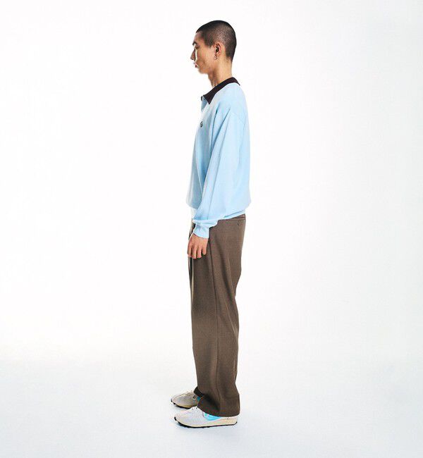 SHIPS「City Ambient Products:〈手洗い可能〉14ゲージ レーヨン ナイロン ワンポイント ニットポロ」|ニット・セーター|