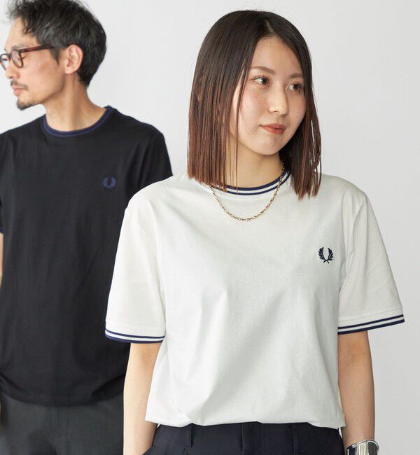 SHIPS「【SHIPS別注】FRED PERRY: M1588 TWIN TIPPED Tシャツ」|Tシャツ・カットソー|