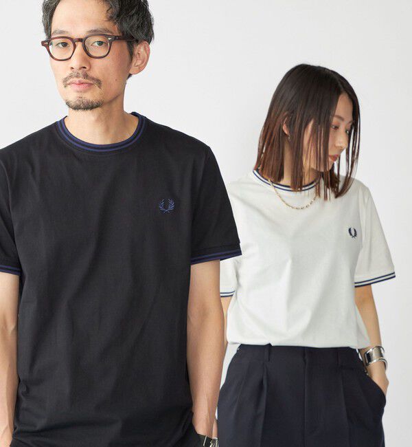 SHIPS「【SHIPS別注】FRED PERRY: M1588 TWIN TIPPED Tシャツ」|Tシャツ・カットソー|