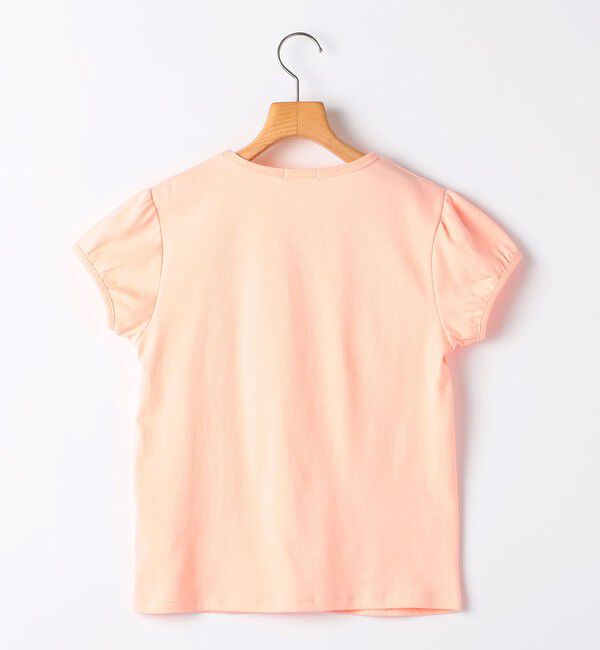 SHIPS KIDS「SHIPS KIDS:140～150cm / ガーリー 刺繍 ロゴ Tシャツ」|Tシャツ・カットソー|