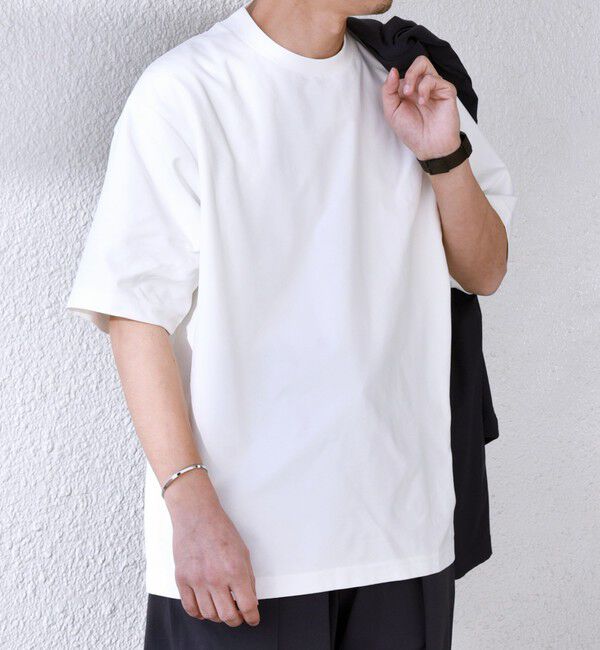 SHIPS any「SHIPS any: SOLOTEX(R) バックピケ スロープネック ジャケット Tシャツ◇」|Tシャツ・カットソー|