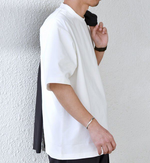 SHIPS any「SHIPS any: SOLOTEX(R) バックピケ スロープネック ジャケット Tシャツ◇」|Tシャツ・カットソー|