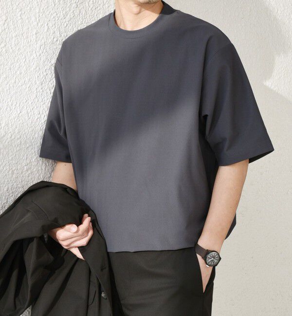 SHIPS any「SHIPS any: SOLOTEX(R) バックピケ スロープネック ジャケット Tシャツ◇」|Tシャツ・カットソー|