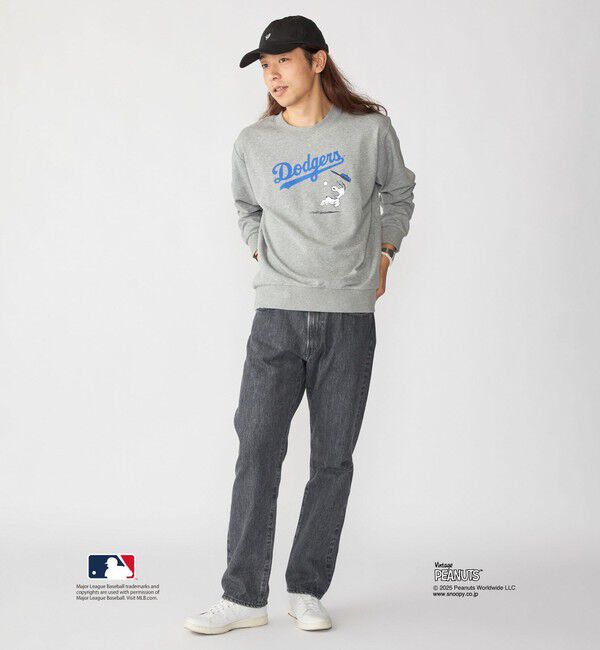 SHIPS「【WEB限定】SHIPS: VINTAGE PEANUTS&times;MLB プリント クルーネック スウェット」|スウェット・ジャージ|