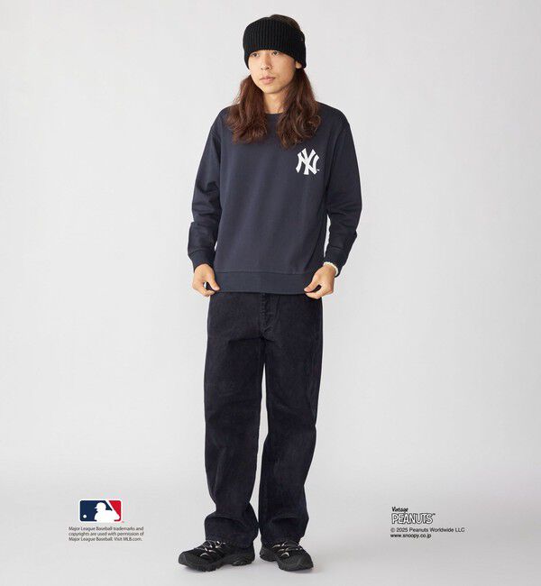 SHIPS「【WEB限定】SHIPS: VINTAGE PEANUTS&times;MLB プリント クルーネック スウェット」|スウェット・ジャージ|