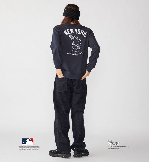 SHIPS「【WEB限定】SHIPS: VINTAGE PEANUTS&times;MLB プリント クルーネック スウェット」|スウェット・ジャージ|
