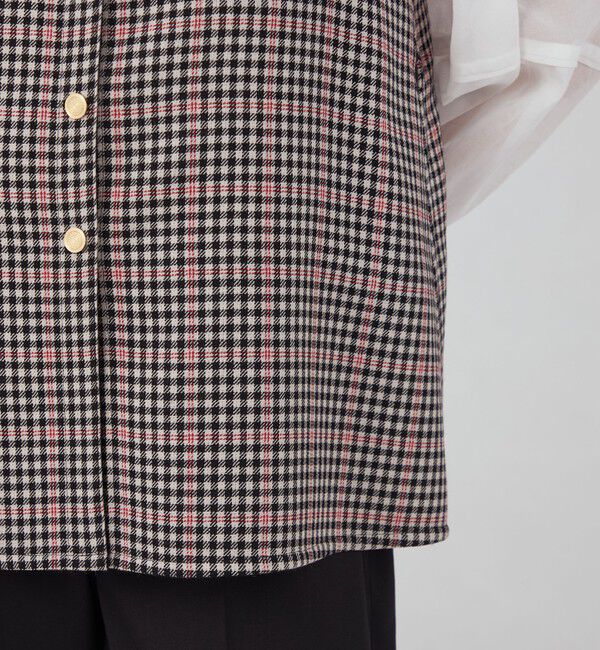 TOMORROWLAND collection「タッターギンガムリバー 4-wayジレ」|ベスト・ジレ|