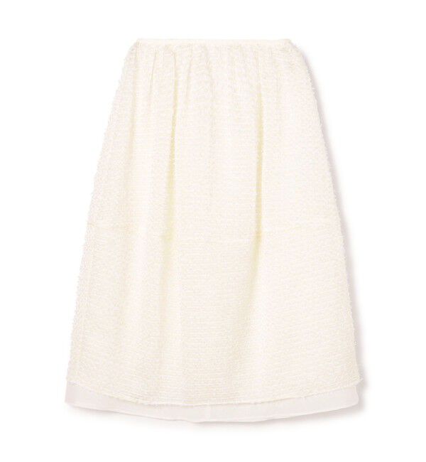 TOMORROWLAND collection「ファンシーオーガンジー バレルペプラムスカート」|スカート|11 ホワイト