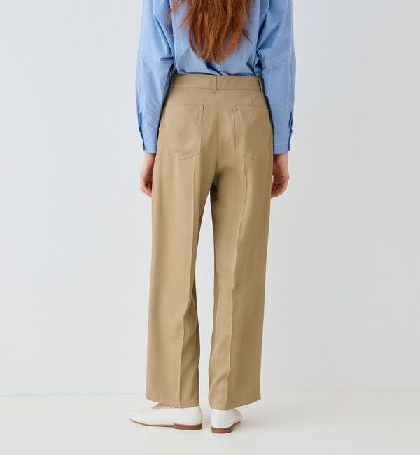 GALERIE VIE「シルキートリコチン ストレートパンツ」|その他|