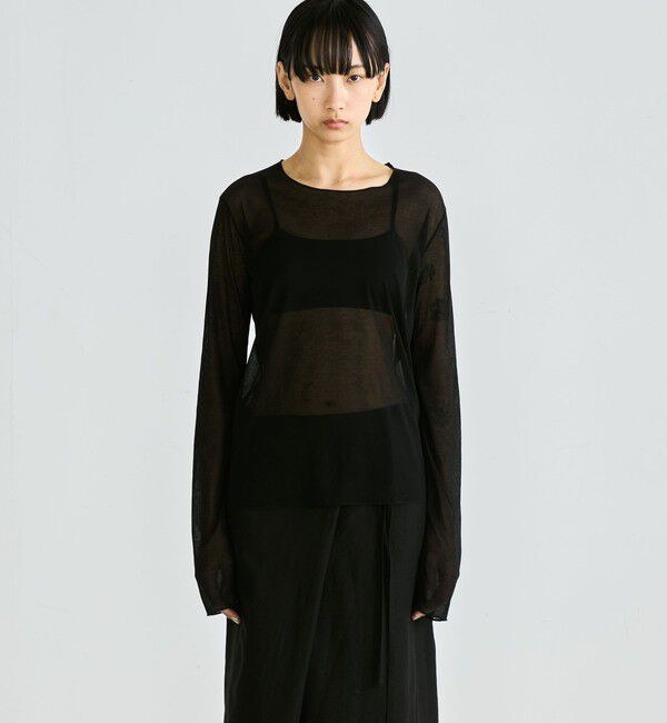 Edition「シアーフライス ロングスリーブトップス」|Tシャツ・カットソー|