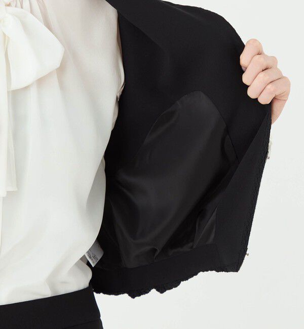 Ballsey「タイニーフラワージャカード ショートベスト」|ベスト・ジレ|