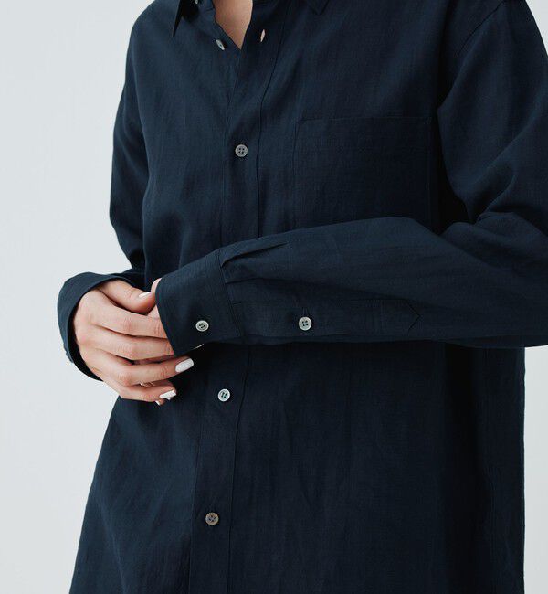 GALERIE VIE「リネン レギュラーカラーシャツ」|シャツ・ブラウス|