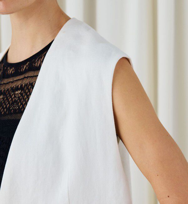 DES PRES「ファブリックコンビ Vカラージレ」|ベスト・ジレ|