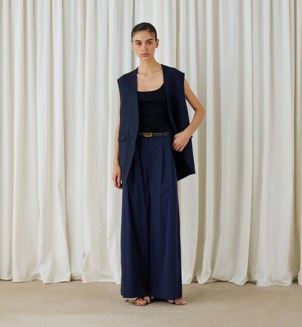 DES PRES「ファブリックコンビ Vカラージレ」|ベスト・ジレ|