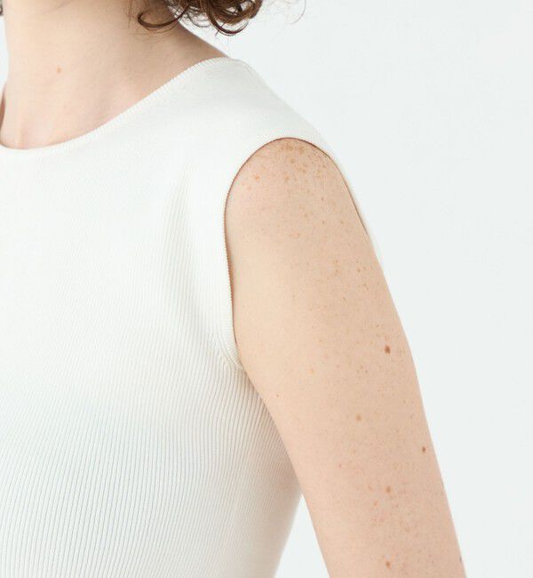 Ballsey「ポリエステルコットンリブ ノースリーブプルオーバー」|ニット・セーター|