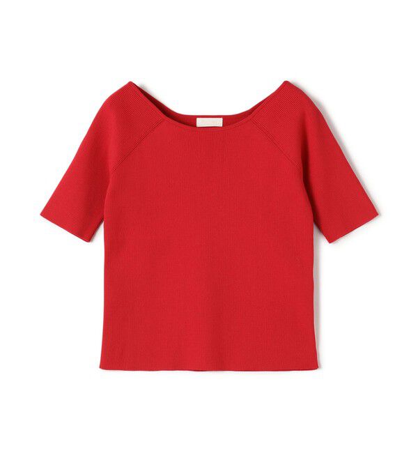 Ballsey「ポリエステルコットンリブ 2-wayプルオーバー」|ニット・セーター|37 レッド