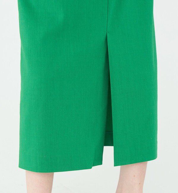 Ballsey「トリアセテートリネンストレッチ タイトロングスカート」|タイト|