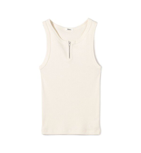 Edition「シルクネップ ジップタンクトップ」|タンクトップ|41 オフホワイト