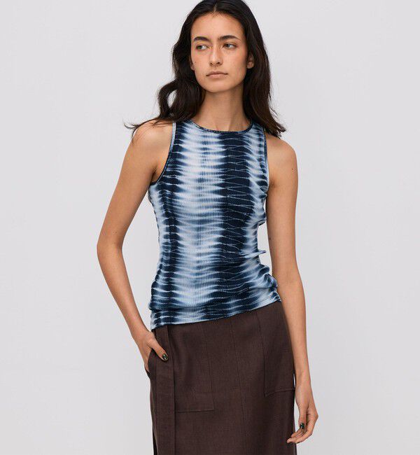 BACCA「プリーツコットン タンクトップカットソー」|タンクトップ|