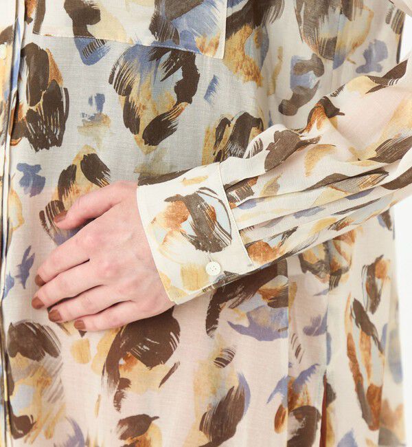 Ballsey「ドロップシェルプリント シャツブラウス」|シャツ・ブラウス|