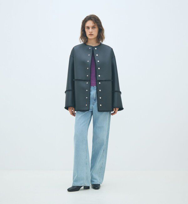 フェイクムートン リバーシブルショートコート（MACPHEE）｜ルミネの