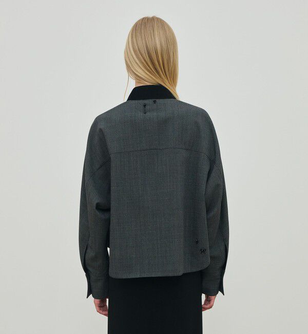 DES PRES「ソフトウールオックスフォード ショートシャツブルゾン」|ブルゾン・スタジャン|