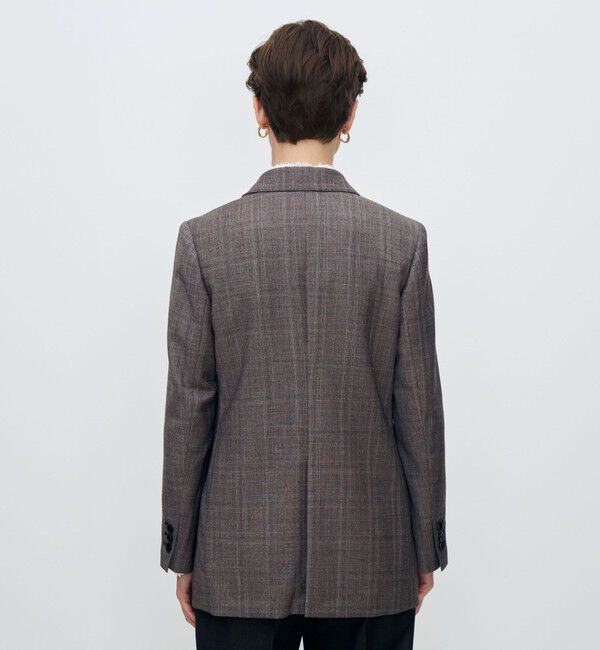 TOMORROWLAND collection「ZELANDER GLEN CHECK ダブルブレストジャケット」|テーラードジャケット|