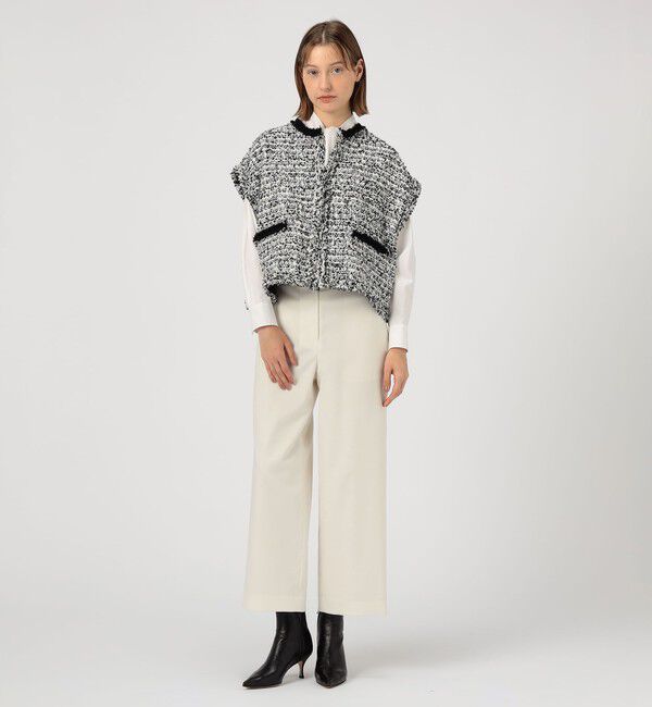 TOMORROWLAND collection「ファンシーツイード スクエアジレ」|ベスト・ジレ|