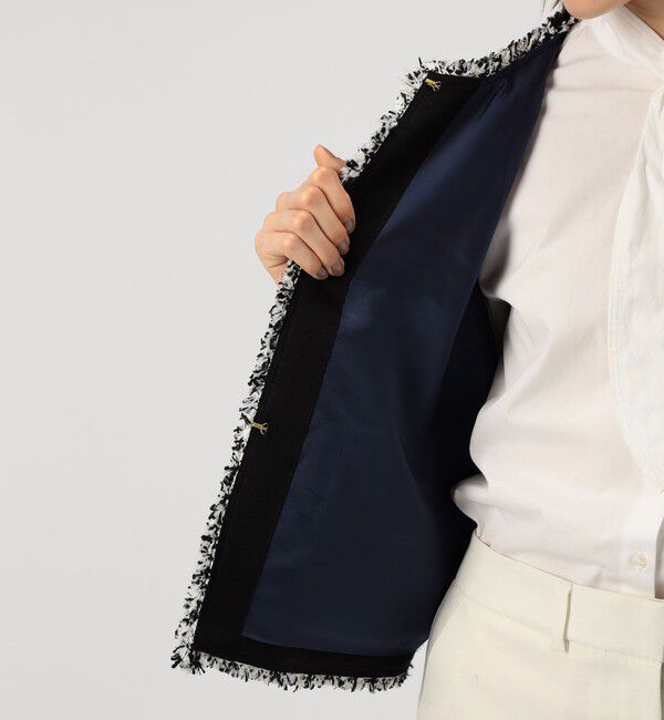 TOMORROWLAND collection「ファンシーツイード スクエアジレ」|ベスト・ジレ|