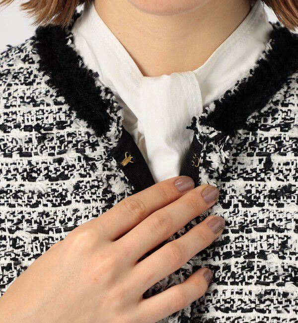 TOMORROWLAND collection「ファンシーツイード スクエアジレ」|ベスト・ジレ|