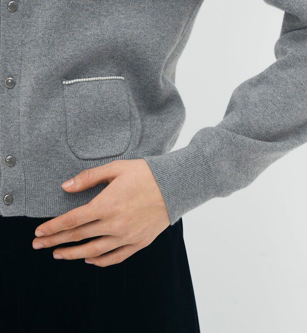 コットンカシミヤ パールポケットカーディガン（CABaN）｜ルミネの