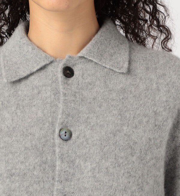 GALERIE VIE「ベビーアルパカボイルド シャツカーディガン」|カーディガン|