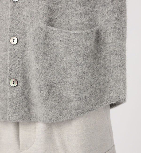 GALERIE VIE「ベビーアルパカボイルド シャツカーディガン」|カーディガン|