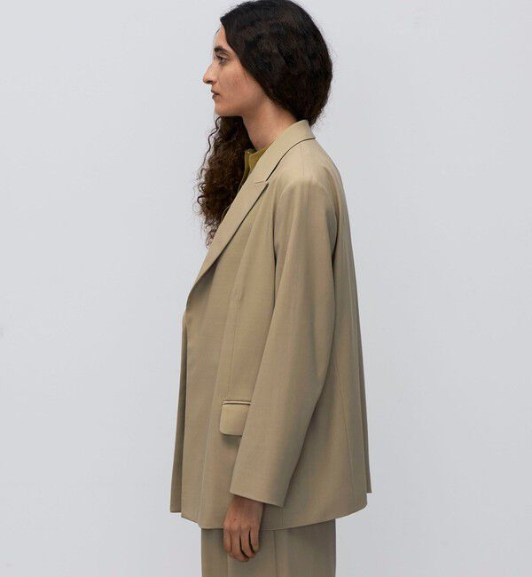 BACCA「ウールドスキン アンボタンシングルジャケット」|テーラードジャケット|