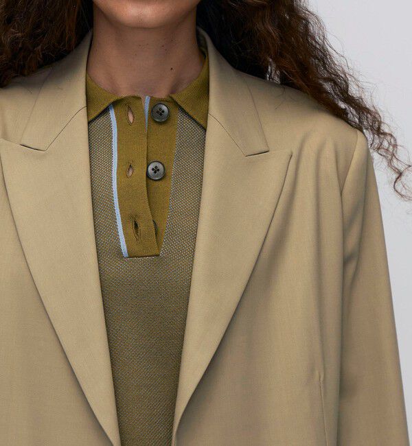 BACCA「ウールドスキン アンボタンシングルジャケット」|テーラードジャケット|