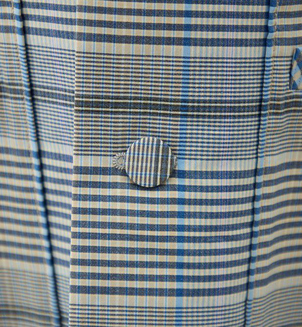 MACPHEE「【WEB先行予約】トゥーサイドチェック ステンカラーショートコート」|ステンカラーコート|