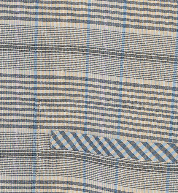 MACPHEE「【WEB先行予約】トゥーサイドチェック ステンカラーショートコート」|ステンカラーコート|