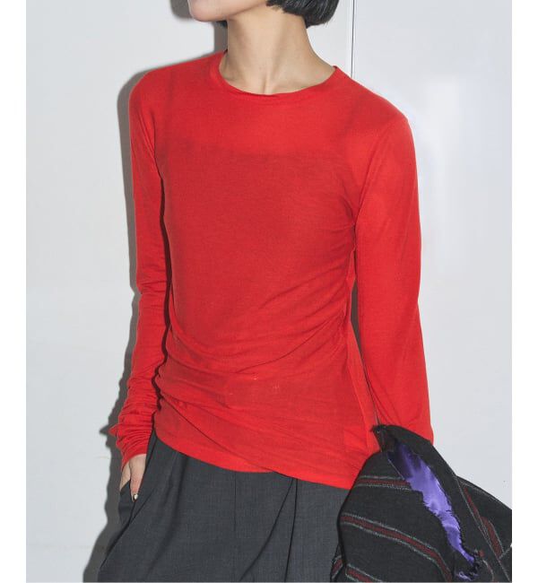  「SAYAKA DAVIS LONG SLEEVE TEE VCS41-TCJ：カットソー」|Tシャツ・カットソー|レッド