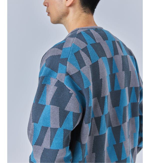 EDIFICE「ジャガード シェニール ヤーン V カーディガン」|カーディガン|