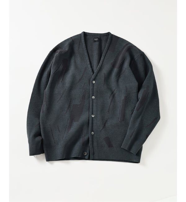 EDIFICE「ジャガード シェニール ヤーン V カーディガン」|カーディガン|