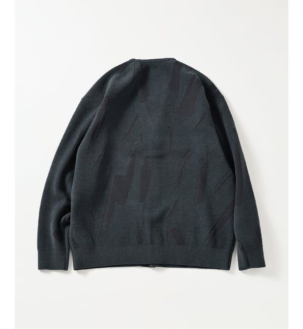 EDIFICE「ジャガード シェニール ヤーン V カーディガン」|カーディガン|