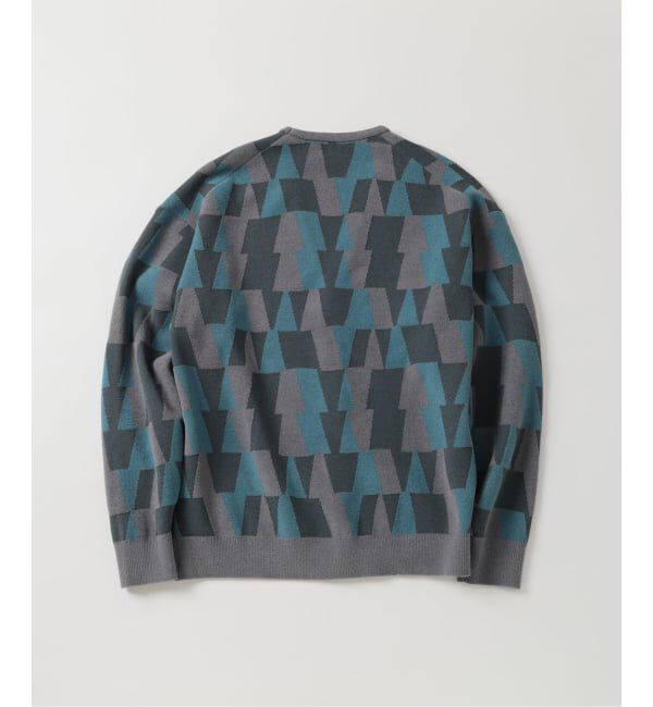 EDIFICE「ジャガード シェニール ヤーン V カーディガン」|カーディガン|