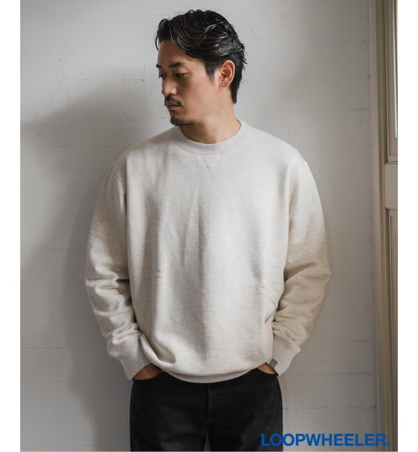 EDIFICE「LOOPWHEELER for LOWERCASE ライトツリウラケ ルーズフィットスウェット」|スウェット・ジャージ|ナチュラル