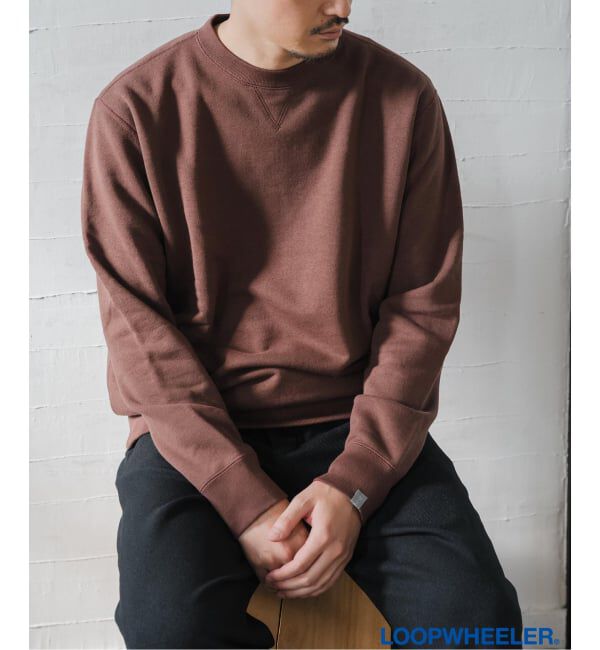 EDIFICE「LOOPWHEELER for LOWERCASE ライトツリウラケ ルーズフィットスウェット」|スウェット・ジャージ|ブラウン