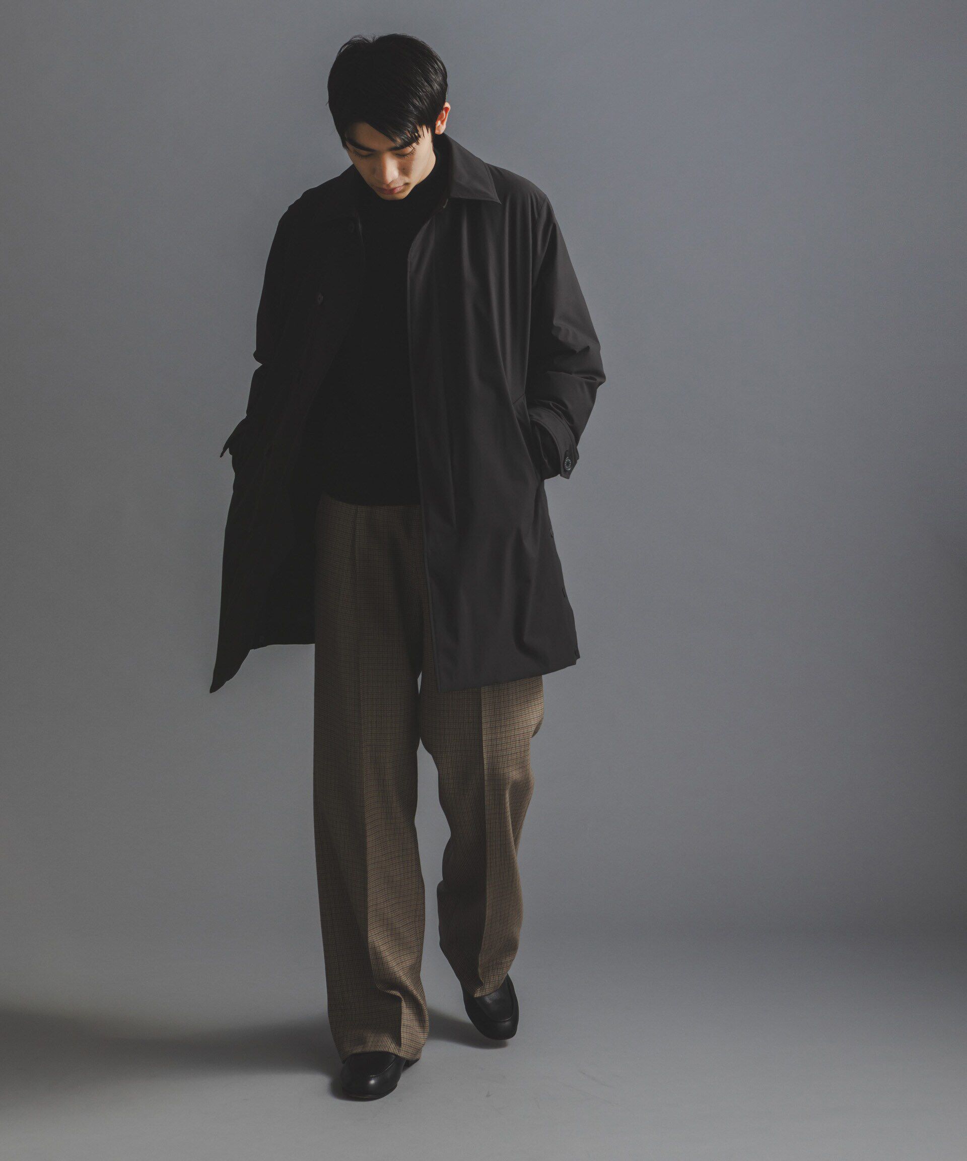 nano･universe「「毛玉レスニット」 ファインゲージモックネック」|ニット・セーター|