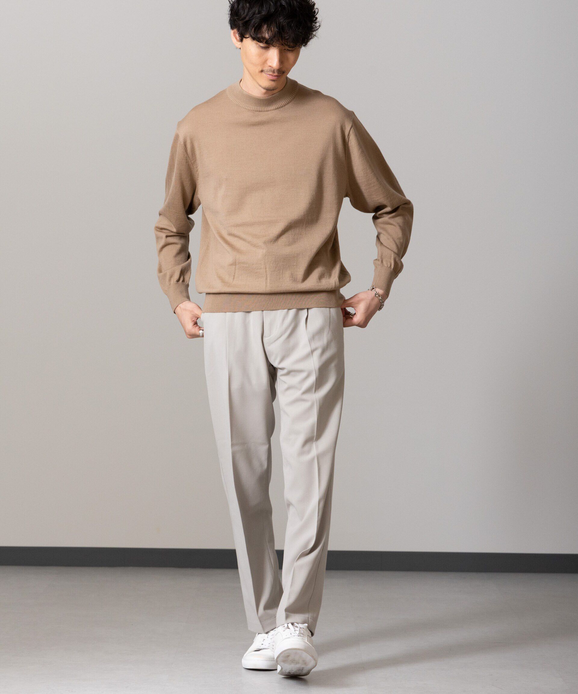 nano･universe「「毛玉レスニット」 ファインゲージモックネック」|ニット・セーター|