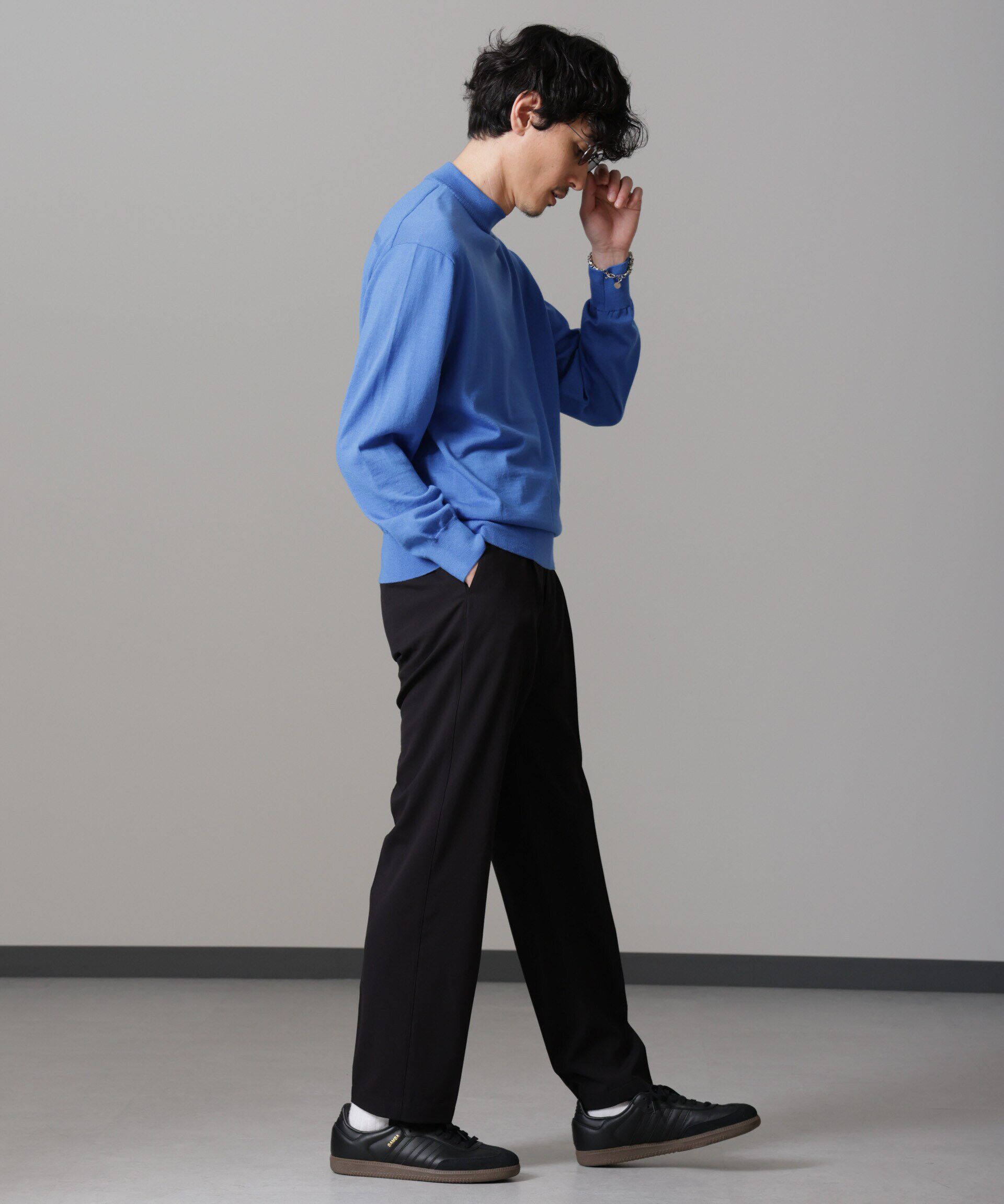 nano･universe「「毛玉レスニット」 ファインゲージモックネック」|ニット・セーター|