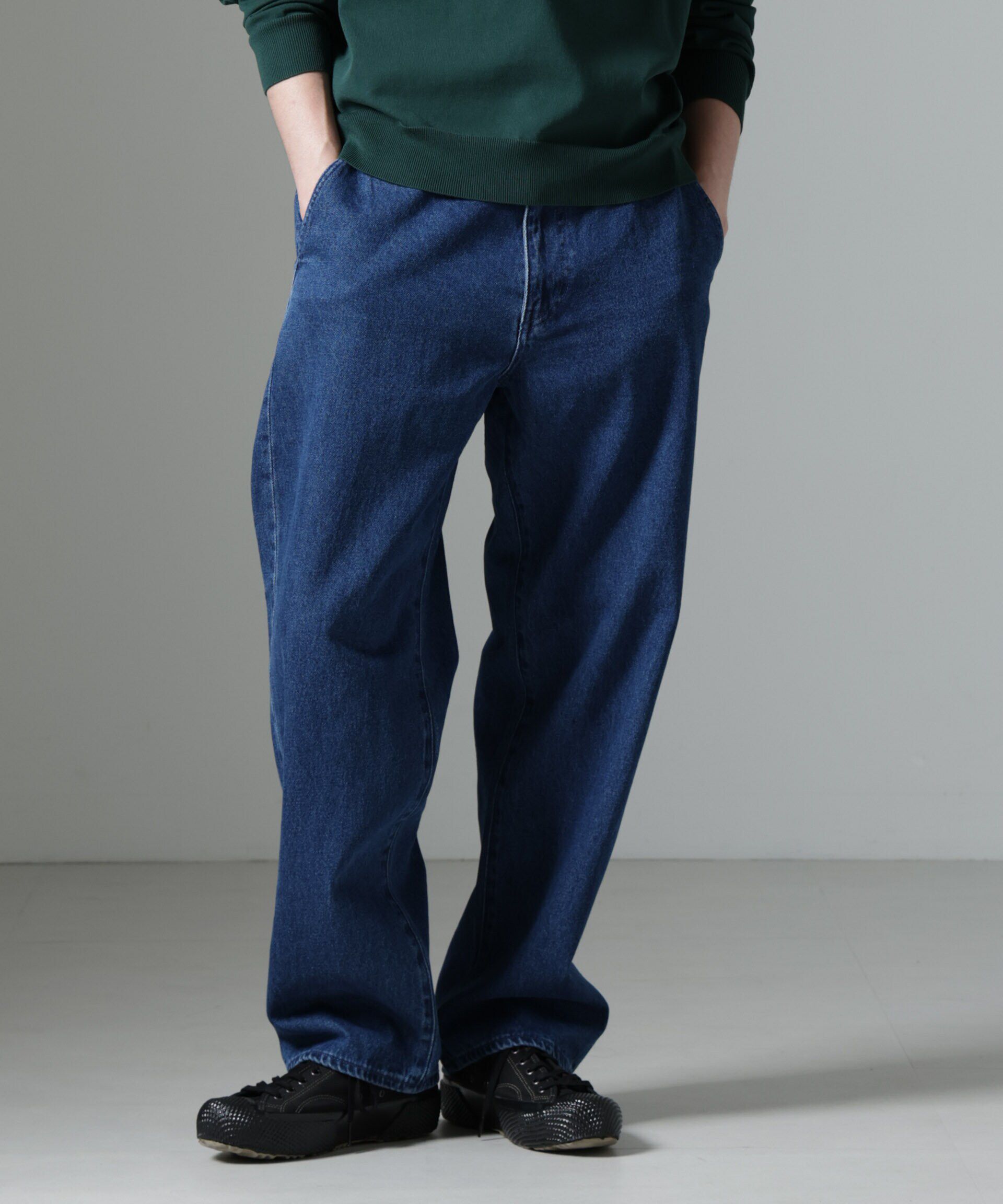 nano･universe「イージーバギーパンツ」|チノ|ブルー