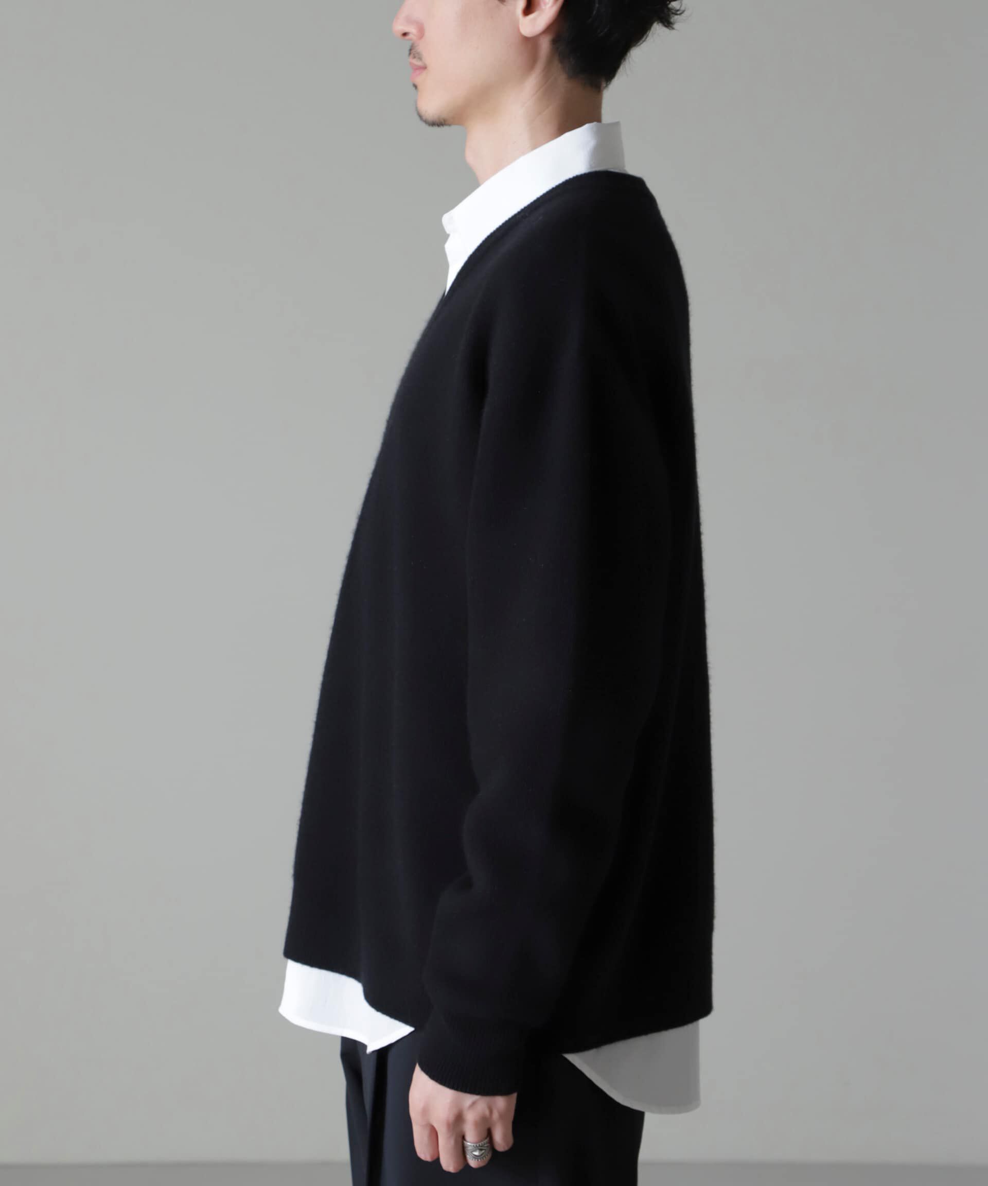 nano･universe「AQUA ウールカシミヤVネックプルオーバー」|ニット・セーター|