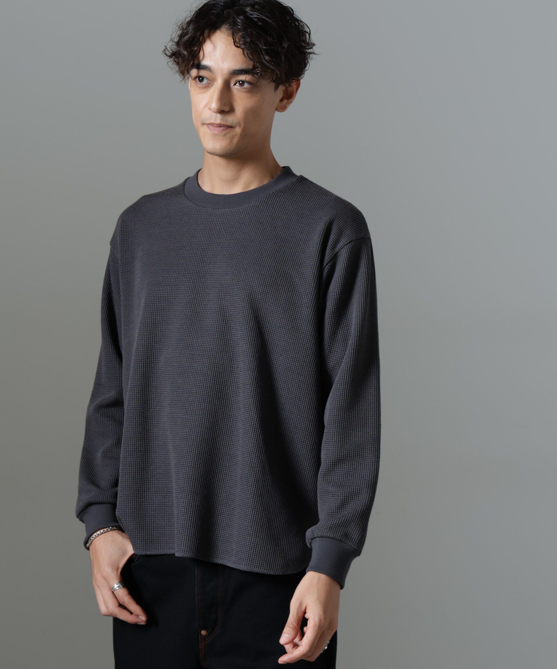 nano･universe「テクノワッフル ロングスリーブTシャツ」|Tシャツ・カットソー|